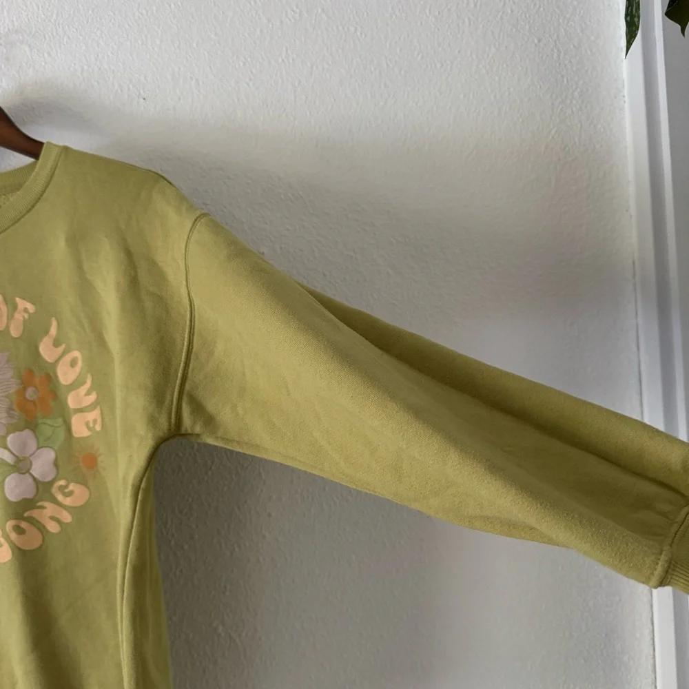 Billabong Summer of Love Sweatshirt Oversized Retro Boho Cozy Chic Lg Surfcore - Picture 5 of 15